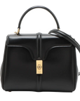 Pre-Loved 16 (Seize) Handbag Leather Small with Gold Hardware, Black