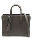 Pre-Loved Sac de Jour Tote Leather Nano with Gold Hardware, Grey