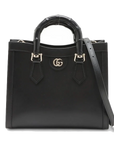 Pre-Loved Diana Tote Leather Small with Gold Hardware, Black