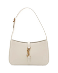 Pre-Loved Le 5 à 7 Shoulder Bag Leather with Gold Hardware, Cream
