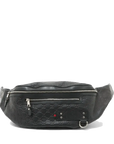 Pre-Loved Guccissima Belt Bag Guccissima Leather with Silver Hardware, Black