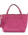Pre-Loved Soho Tote Leather Small with Gold Hardware, Pink