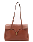Pre-Loved Soft 16 Shoulder Bag Leather Large with Gold Hardware, Tan
