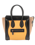 Pre-Loved Luggage Tote Leather Micro with Gold Hardware, Yellow
