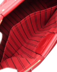 Pre-Loved Mazarine Tote Monogram Leather PM with Gold Hardware, Red