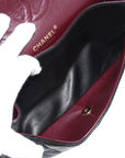 Pre-Loved Classic Double Flap Shoulder Bag Quilted Leather Medium with Gold Hardware, Black