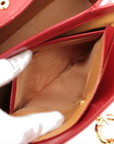 Pre-Loved Handbag Leather with Gold Hardware, Red