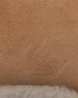 Pre-Loved Saddle Shoulder Bag Suede with Aged Gold Hardware, Tan