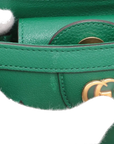 Pre-Loved Diana Bamboo Tote Leather Mini with Gold Hardware, Green