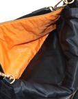 Pre-Loved Mamma Baguette (Fendi x Porter) Shoulder Bag Nylon Large with Gold Hardware, Black