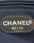Pre-Loved CC Denim Tote Denim with Tortoise Shell Hardware, Blue