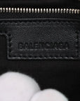 Pre-Loved Le Cagole Handbag Leather Mini with Aged Silver Hardware, Green