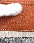 Pre-Loved Saint Louis Tote Goyardine Coated Canvas PM with Silver Hardware, Black/Brown