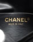 Pre-Loved Bowling Bag Handbag Quilted Velvet Mini with Aged Gold Hardware, Black