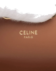 Pre-Loved Triomphe Wallet on Chain Crossbody Bag Triomphe Canvas with Gold Hardware, Beige and Tan