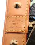 Pre-Loved Alma Handbag Monogram Coated Canvas PM with Gold Hardware, Black Multicolor