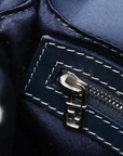 Pre-Loved Mamma Baguette Shoulder Bag Sequined with Silver Hardware, Silver