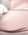 Pre-Loved Boston Bag Handbag Guccissima Leather Mini with Gold Hardware, Light Pink