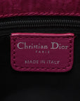 Pre-Loved Diorissimo Tote Oblique Coated Canvas with Silver Hardware, Magenta