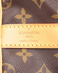 Pre-Loved Keepall Bandoulière Travel Bag Monogram Coated Canvas 55 with Gold Hardware, Brown