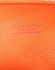 Pre-Loved Anjou Tote Goyardine Coated Canvas Mini with Silver Hardware, Orange