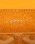 Pre-Loved Saïgon Handbag Goyardine Coated Canvas Mini with Silver Hardware, Yellow