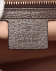 Pre-Loved Ophidia Handbag Monogram Coated Canvas Medium with Gold Hardware, Beige/Ebony