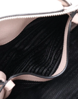 Pre-Loved Vitello Daino Two-Way Tote Handbag Leather with Silver Hardware, Light Pink