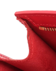 Pre-Loved Saint Jacques Shoulder Bag Leather PM with Gold Hardware, Red