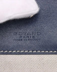Pre-Loved Saint Louis Tote Goyardine Coated Canvas PM with Silver Hardware, Navy