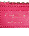 Pre-Loved Lady Dior Handbag Cannage Leather Large with Gold Hardware, Pink