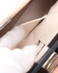 Pre-Loved Peekaboo Handbag Leather Mini with Silver Hardware, Pink