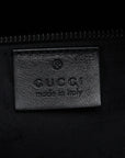 Pre-Loved GG Imprime Backpack Monogram Coated Canvas with Silver Hardware, Black