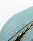 Pre-Loved Boston Handbag Microguccissima Leather Small with Gold Hardware, Light Blue