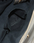 Pre-Loved Classic Metallic Edge City Handbag Leather with Gold Hardware, Gray