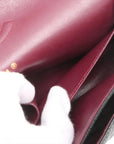 Pre-Loved Classic Double Flap Shoulder Bag Quilted Leather Medium with Gold Hardware, Black