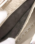 Pre-Loved Peekaboo Selleria Handbag Leather Mini with Silver Hardware, Pink