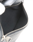 Pre-Loved Mick Crossbody Bag Damier Coated Canvas PM with Silver Hardware, Black / Graphite