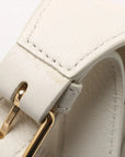 Pre-Loved Heritage Triomphe Hobo Shoulder Bag Leather with Gold Hardware, Cream