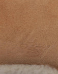 Pre-Loved Saddle Shoulder Bag Suede with Aged Gold Hardware, Tan
