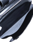 Pre-Loved Pont Neuf Handbag Leather GM with Silver Hardware, Black