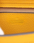 Pre-Loved Diana Bamboo Tote Leather Mini with Gold Hardware, Yellow