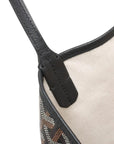 Pre-Loved Saint Louis Tote Goyardine Coated Canvas GM with Black Hardware, Black