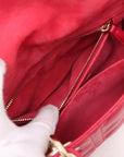 Pre-Loved Lady Dior Handbag Cannage Leather Medium with Gold Hardware, Pink