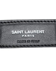 Pre-Loved Shopping Tote Shearling with Silver Hardware, Black