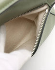 Pre-Loved Puzzle Handbag Leather Small with Silver Hardware, Green