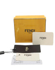 Pre-Loved Baguette Crossbody Bag Monogram Canvas Nano with Silver Hardware, White and Black