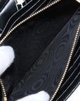 Pre-Loved Kate Chain Wallet Crossbody Bag Lipstick Print Leather Small with Gold Hardware, Black