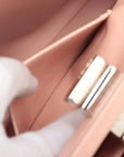 Pre-Loved Peekaboo Handbag Leather Mini with Silver Hardware, Pink