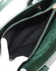 Pre-Loved Sac de Jour Tote Leather Small with Gold Hardware, Dark Green